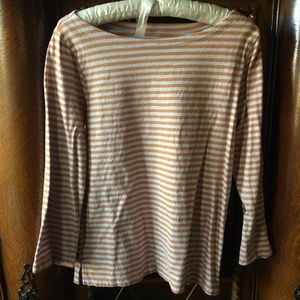 JCrew striped Boat neck top